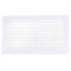 12" x 6" Baseboard Return Air Grille, 1/3" Series 2 (White)
