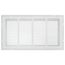20" x 10" (Wall Opening Size) Sidewall/Ceiling Return Air Filter Grille w/ 1/3" Fin Spacing (White)
