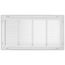 20" x 10" (Wall Opening Size) Sidewall/Ceiling Return Air Filter Grille w/ 1/3" Fin Spacing (White)