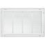 20" x 12" (Wall Opening Size) Sidewall/Ceiling Return Air Filter Grille w/ 1/3" Fin Spacing (White)