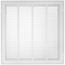 20" x 20" (Wall Opening Size) Sidewall/Ceiling Return Air Filter Grille w/ 1/3" Fin Spacing (White)