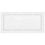 24" x 10" (Wall Opening Size) Sidewall/Ceiling Return Air Filter Grille w/ 1/3" Fin Spacing (White)
