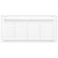 24" x 10" (Wall Opening Size) Sidewall/Ceiling Return Air Filter Grille w/ 1/3" Fin Spacing (White)