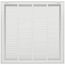 24" x 24" (Wall Opening Size) Sidewall/Ceiling Return Air Filter Grille w/ 1/3" Fin Spacing (White)
