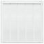 25" x 25" (Wall Opening Size) Sidewall/Ceiling Return Air Filter Grille w/ 1/3" Fin Spacing (White)