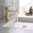Lineare Single Hole Single-Handle S-Size Bathroom Faucet, 1.2 Gpm (Brushed Cool Sunrise), 23794GNA