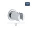 Rainshower Shower Holder (Brushed Cool Sunrise)