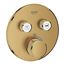 Grohtherm Dual Function Thermostatic Valve Trim (Brushed Cool Sunrise)