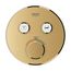 Grohtherm Dual Function Thermostatic Valve Trim (Brushed Cool Sunrise)