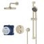 Grohtherm 2-Handle Dual Function Thermostatic Shower Bundle (Brushed Nickel), 34745EN0