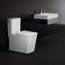 Eurocube 1.28 Gpf Two-Piece Right Height Elongated Toilet w/ Seat, Left-Hand Trip Lever, 39662000