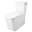 Eurocube 1.28 Gpf Two-Piece Right Height Elongated Toilet w/ Seat, Right-Hand Trip Lever, 39663000
