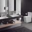 Eurocube 1.28 Gpf Two-Piece Right Height Elongated Toilet w/ Seat, Right-Hand Trip Lever, 39663000