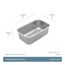 30" x 18" Stainless Steel 18 Gauge Single Bowl Undermount Prep Sink, GS18155