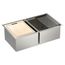 Luxe Chef 33" x 19" x 10" Stainless Steel 18 Gauge Double Bowl Undermount Sink, GS182040BUX