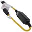 Self-Test Automatic Reset GFCI Device w/ Molded-On NEMA Plug & Connector, 2' Cord 15A, 120V