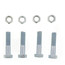 2" Full Face Red Rubber Gasket & Steel Bolt Kit