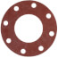 4" Full Face Red Rubber Gasket & Steel Bolt Kit