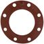 6" Full Face Red Rubber Gasket & Steel Bolt Kit