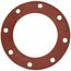 8" Full Face Red Rubber Gasket & Steel Bolt Kit