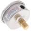 2.5" Stainless Steel Liquid Filled Gauge, Back Mount, w/ Brass Internals (0-100 PSI)