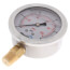 2.5" Stainless Steel Liquid Filled Gauge, Bottom Mount, w/ Brass Internals (0-15 PSI)