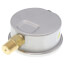 2.5" Stainless Steel Liquid Filled Gauge, Bottom Mount, w/ Brass Internals (0-300 PSI)