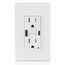15A SmartLockPro Self-Test GFCI Combination Type A/C - White