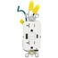 20A SmartLockPro Self-Test GFCI Combination Type A/C - White