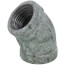 1/2" Galvanized Malleable 45° Elbow