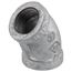 1/2" Galvanized Malleable 45-Degree Elbow