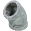 3/4" Galvanized Malleable 45-Degree Elbow