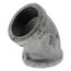 1" Galvanized Malleable 45° Elbow