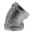 1" Galvanized Malleable 45° Elbow
