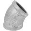 1-1/2" Galvanized Malleable 45-Degree Elbow