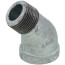 3/4" Galvanized Malleable 45-Degree Street Elbow