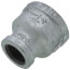 1-1/4" x 3/4" Galvanized Malleable Reducing Coupling