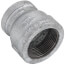 1-1/4" x 1" Galvanized Malleable Reducing Coupling