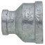 1-1/2" x 3/4" Galvanized Malleable Reducing Coupling
