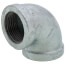 1" Galvanized Malleable 90-Degree Elbow