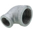 1-1/4" x 3/4" Galvanized Malleable Reducing Elbow