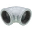 1-1/2" Galvanized Malleable 90-Degree Elbow