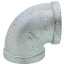 1-1/2" Galvanized Malleable 90-Degree Elbow