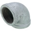 1-1/2" Galvanized Malleable 90-Degree Elbow