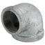 2" x 1-1/2" Galvanized Malleable Reducing Elbow