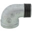 1-1/4" Galvanized Malleable 90-Degree Street Elbow