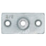 3/8" Electro-Galvanized Ceiling Plate