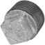 1" Galvanized Malleable Square Head Plug