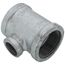 1-1/4" x 1-1/4" x 1/2" Galvanized Reducing Tee