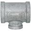 1-1/4" x 1-1/4" x 3/4" Galvanized Reducing Tee